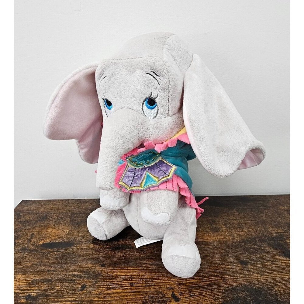 Disney Parks Babies Dumbo Baby Elephant Plush w/ Blanket Stuffed Animal 10"